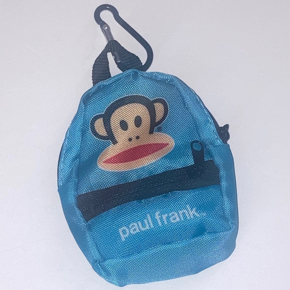 Paul Frank Turquoise Backpack Keychain